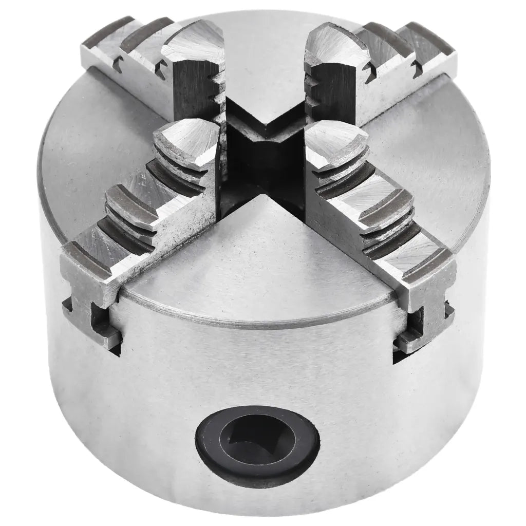 Mandrino per Tornio a 4 Griffe Autocentrante 80 mm in Acciaio cod mxl 49936