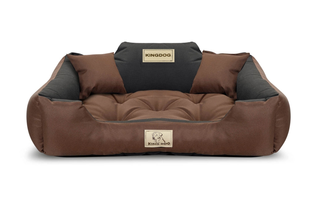 AIO FACTORY 100x75 cm KINGDOG Cuccia per cani impermeabile personalizzabile Marrone