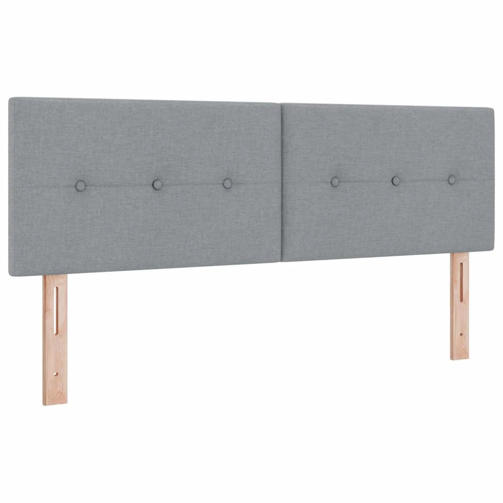 Letto box spring con materasso Grigio Chiaro 140 x 190 cm 3451461