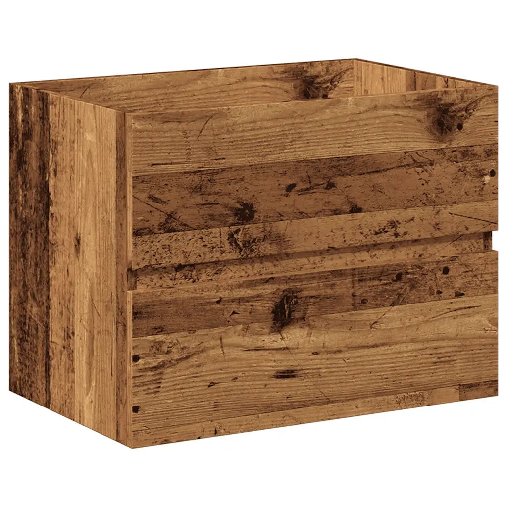 Mobile con Lavabo Integrato Legno Antico