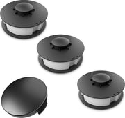Set 3+1 adatto per Einhell CG-ET 4530: 3 pezzi di ricambio motosega 3 in 1 / bobina a doppio filo più un cappuccio/copertura bobina adatto per Einhell CG-ET 4530 motosega elettrica 450 Watt