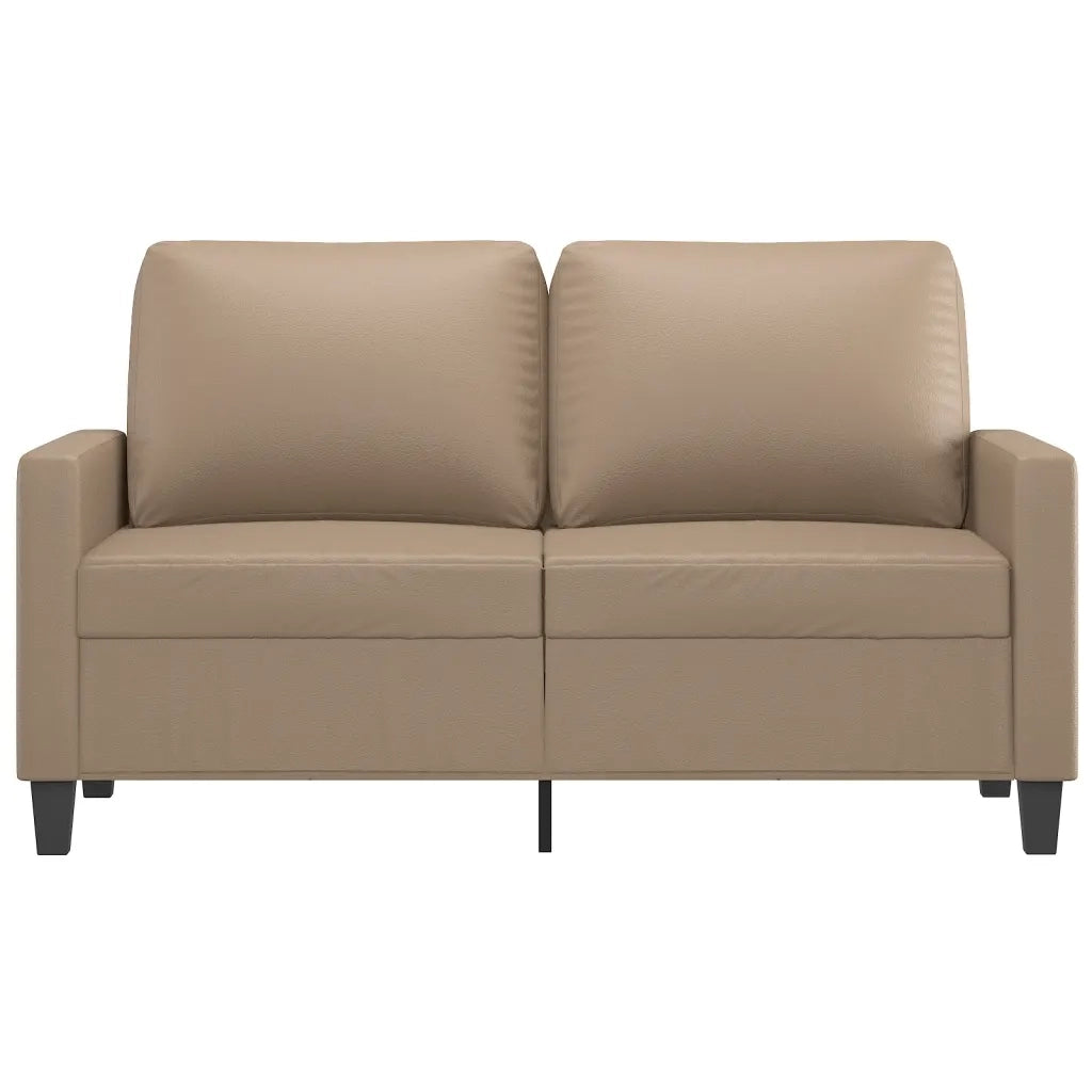 Divano a 2 Posti-Sofa 2 Posti Cappuccino 140 cm in Similpelle 107026
