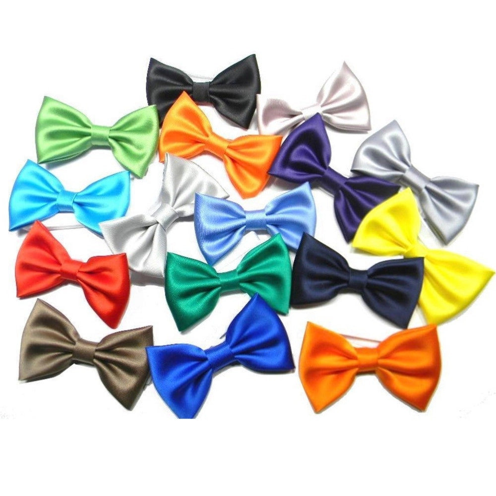 Trade Shop - Papillon Cravattino Bambino Seta Raso Bimbo Farfalla Per Cerimonie Vari Colori -