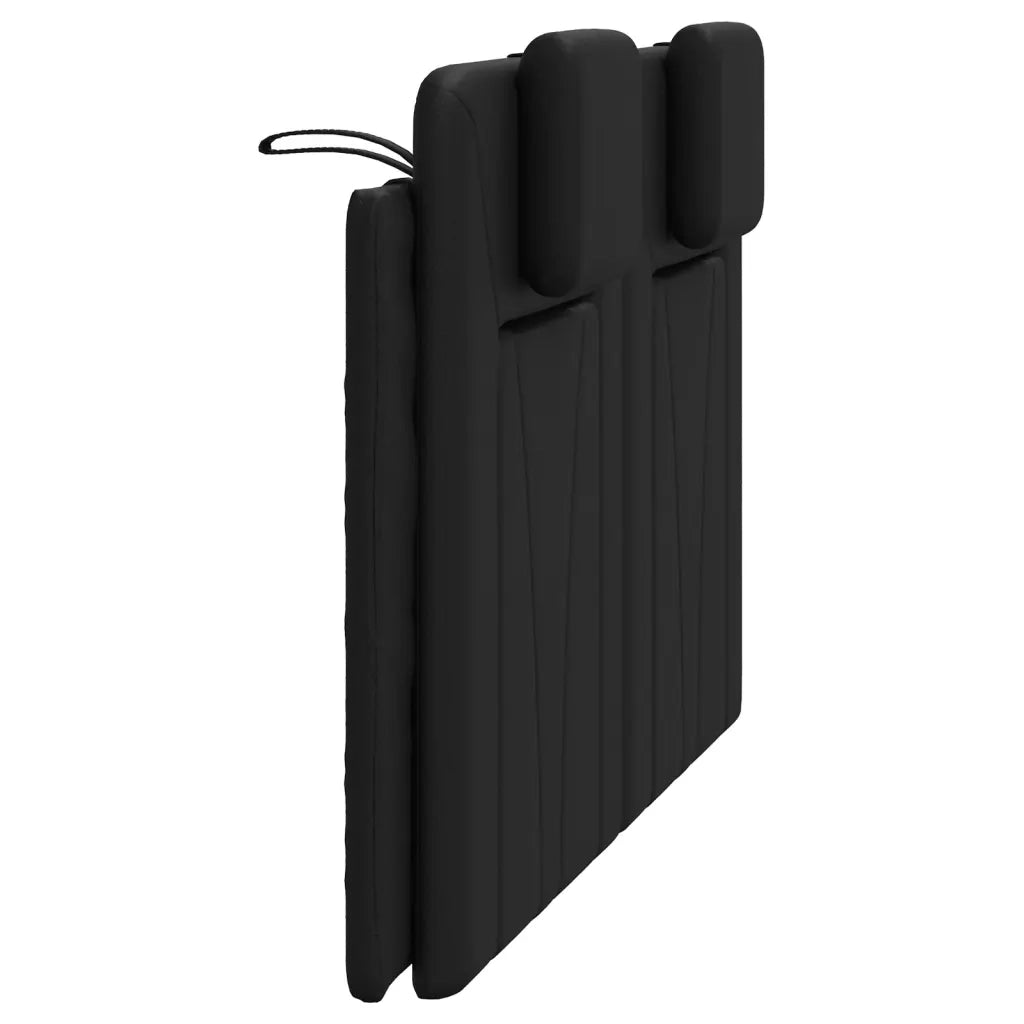 Cuscino Testiera Viana Nero 120 cm in Similpelle 374781