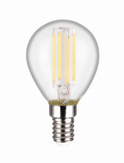 Lampadina LED E14 4W 500lm sfera trasparente Trio