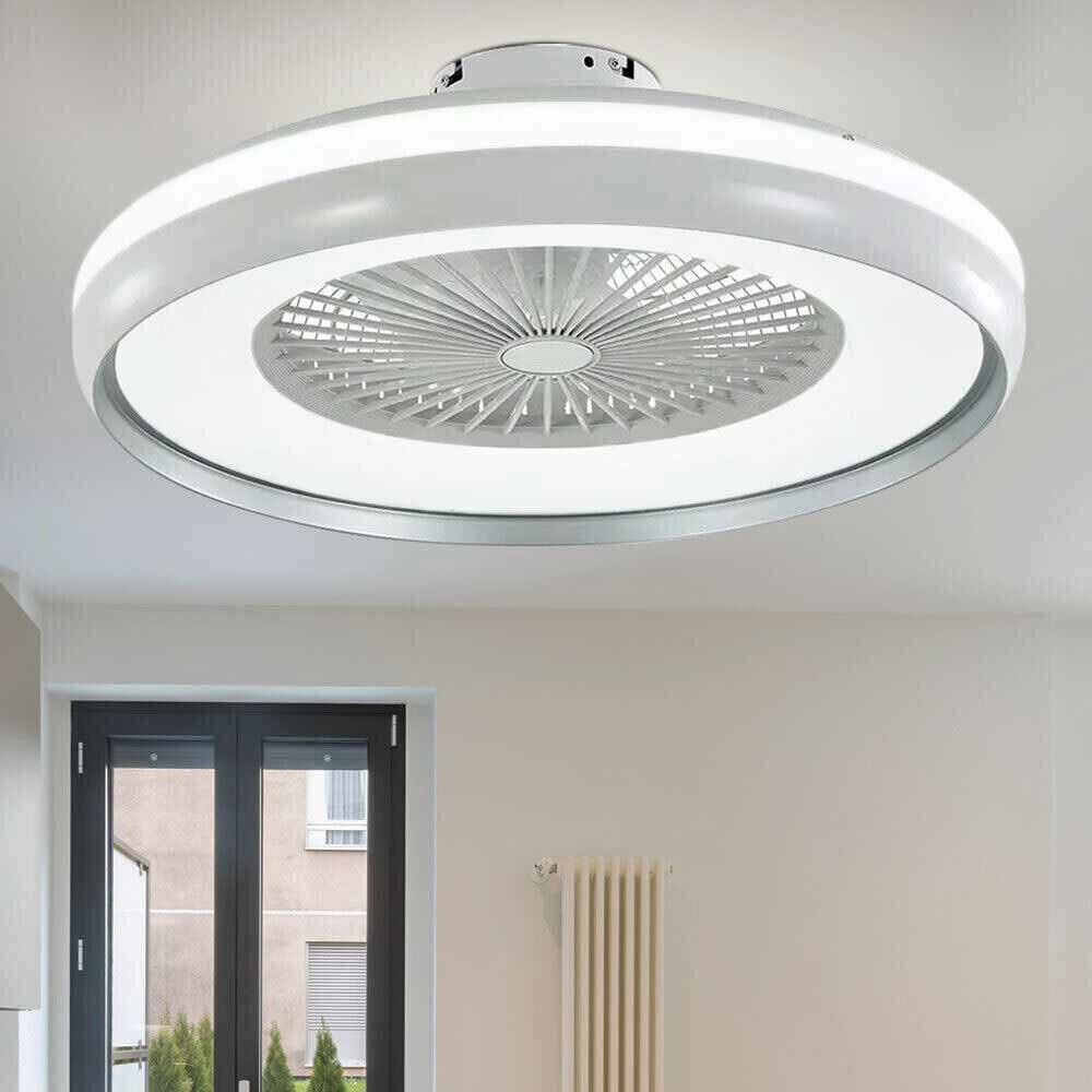 Plafoniera led 62W ventilatore 6 velocità CCT con telecomando e gestibile da APP cambia 3 tonalità luce bianca calda fredda
