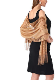 Sciarpa elegante in chiffon - Dimensioni: 185 cm x 65 cm - Leggera e soffice