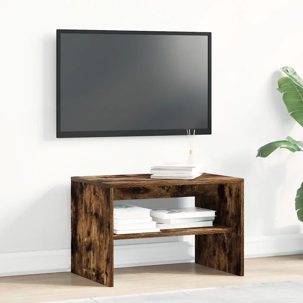 Mobile Porta TV Rovere Fumo 60x40x40 cm in Legno Multistrato 859104