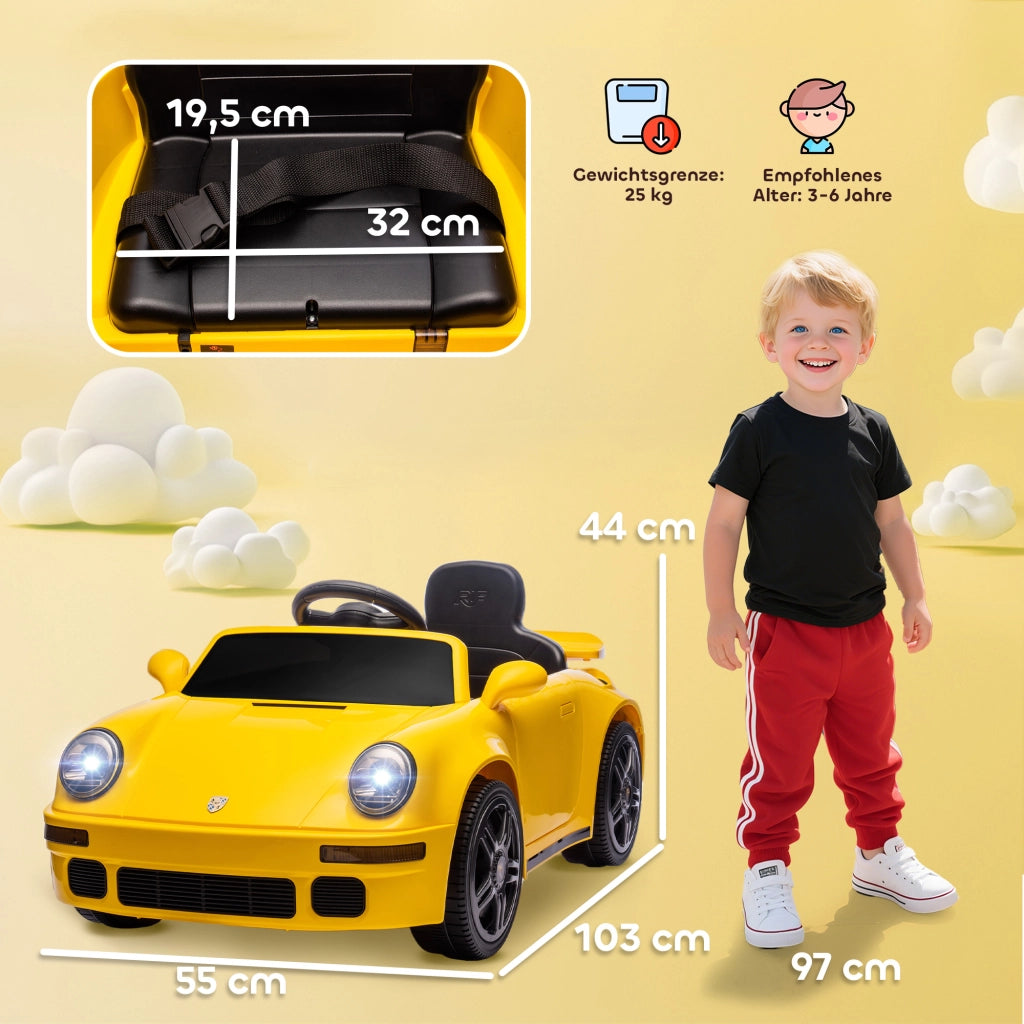 Auto elettrica per bambini ¨C Minimal ¨C Giallo