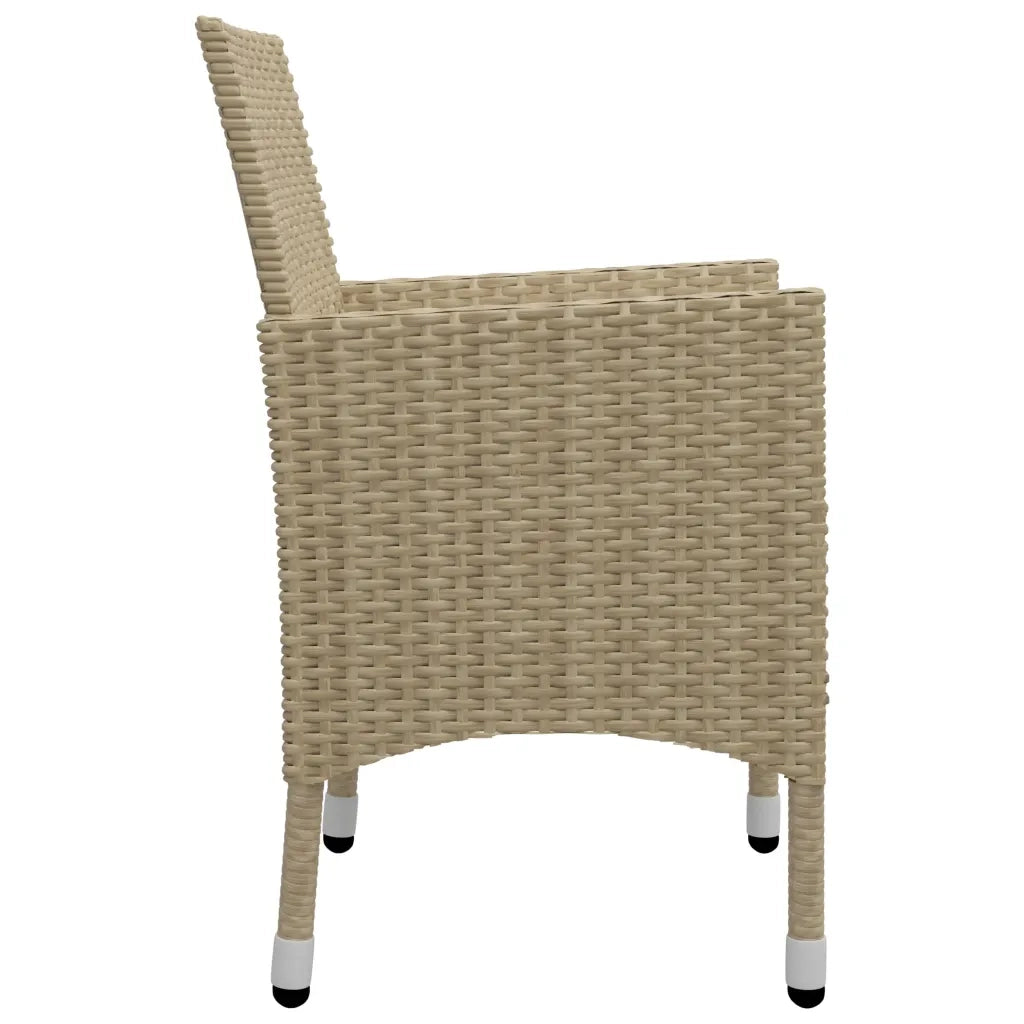 Set Mobili da Pranzo per Giardino 5 pz Beige 3068693