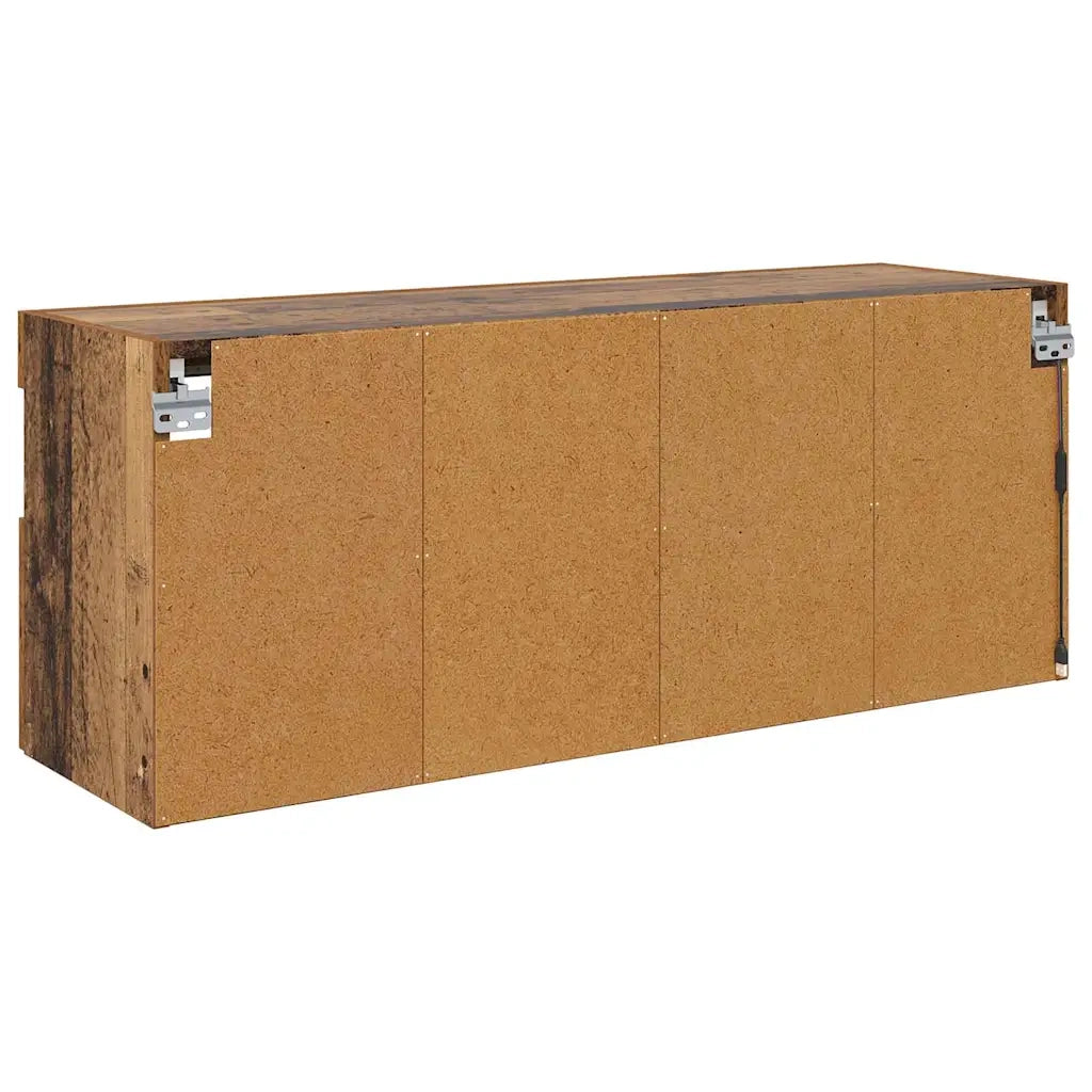 Mobile TV da parete con LED Legno vecchio 100 x 30 x 40 cm 882983