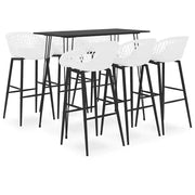 Set da Bar 7 pz Nero e Bianco