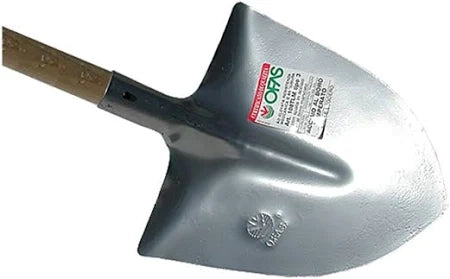 Badile manicato super leggero in acciaio temperato con manico in pioppo altezza 165 cm utensile per edilizia