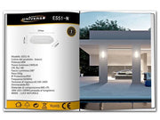 Plafoniera Ovale Applique a Muro 18w Bianca 4000k