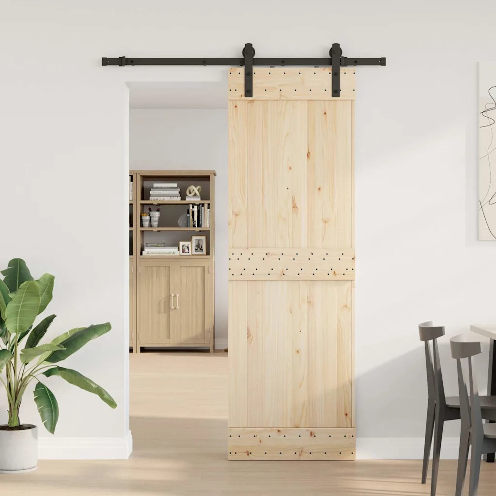 Kit di Binari per Porte Scorrevoli 152 cm Acciaio Nero CFW2930267