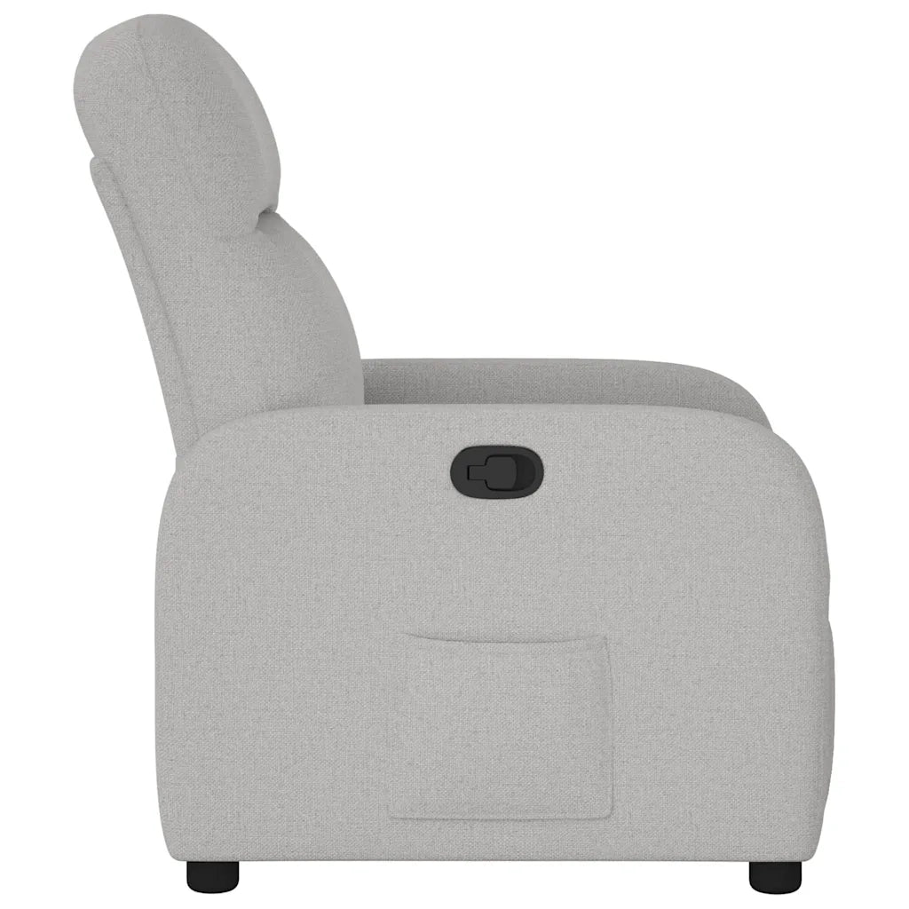 Poltrona Reclinabile in Tessuto Grigio Nuvola 4015531