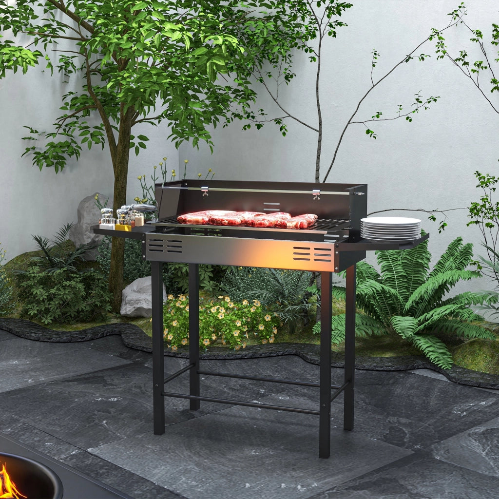 Barbecue a Carbone ¨C zephmum ¨C Grigio Antracite 118x32x90 cm