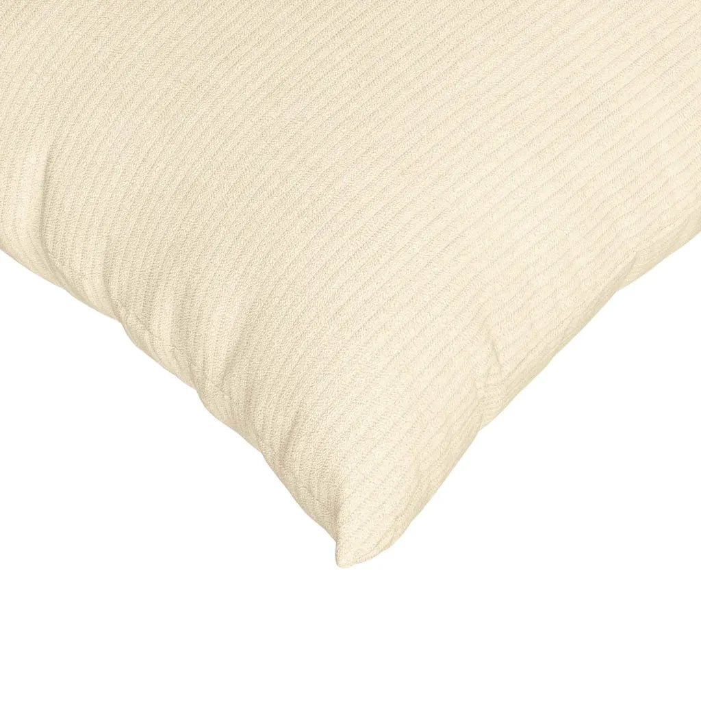 Cuscini da Divano 2 pz-Set di 2 Cuscini per Sofa Crema 80 x 40 cm Tessuto in Cords 783836