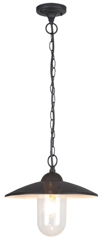 Lampada sospensione esterna vintage Vigo E27 nero opaco