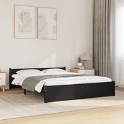 Giroletto Nero in Legno Massello 140x190 cm