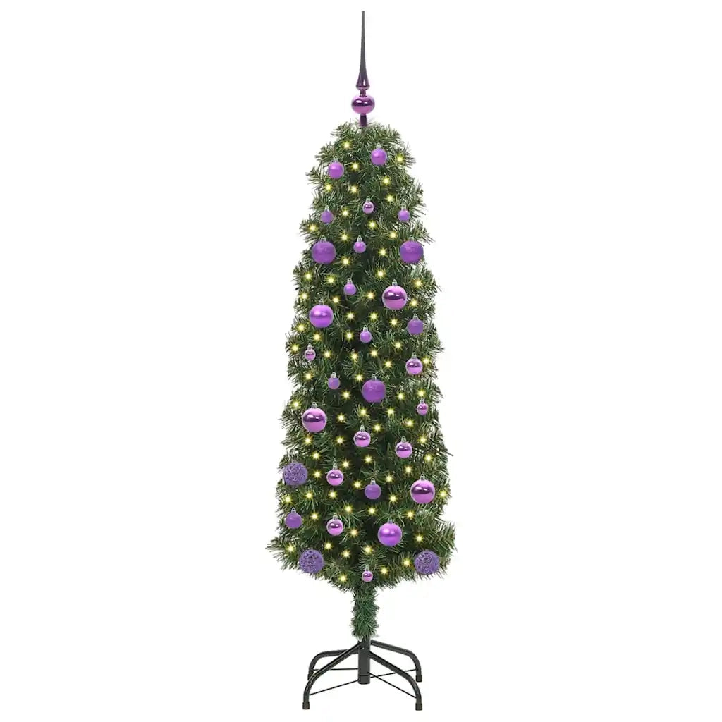 Albero di Natale artificiale con 150 LED Verde 150 cm 3394936