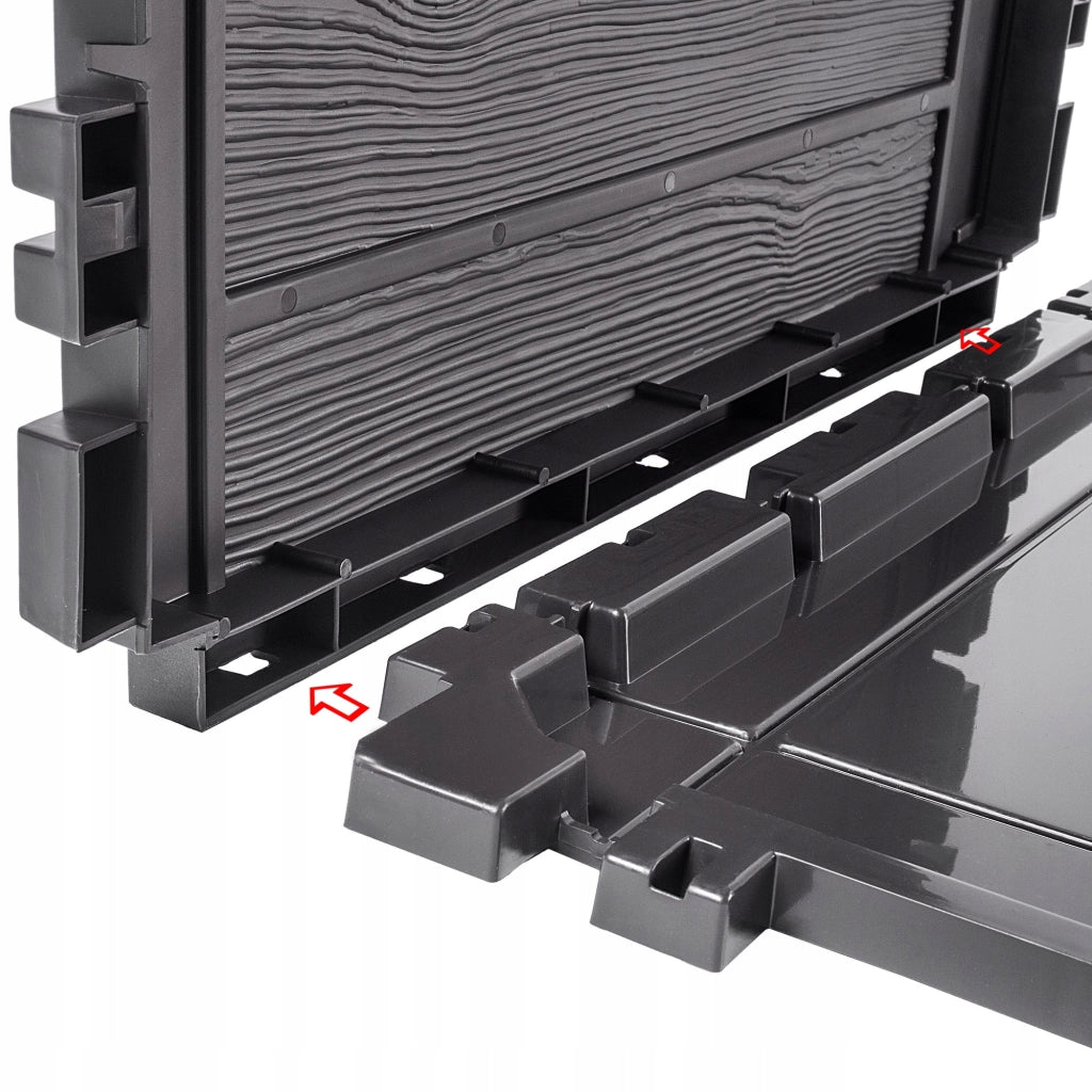 KADAX Box da giardino/balcone da 140 litri, contenitore per giardino, balcone e terrazzo.