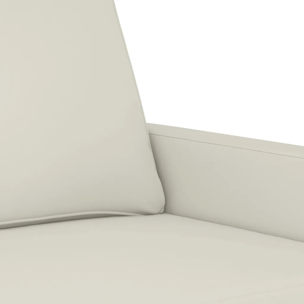 Divano a 3 Posti-Sofa 3 Posti Crema 180 cm in Velluto 204194