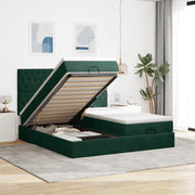 Struttura Letto Pouf con Materassi 180x200 cm Velluto 3313793