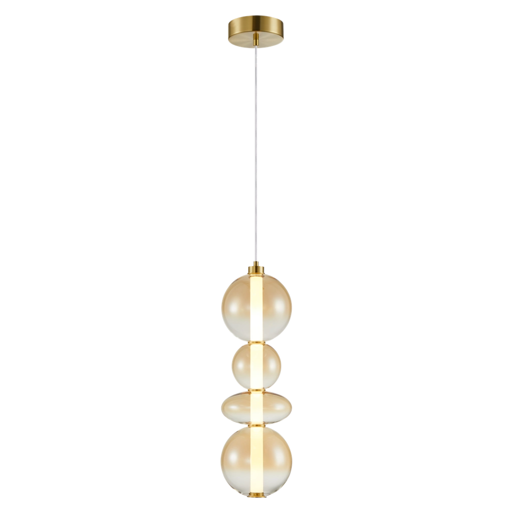 Lampada a sospensione LED Milagro Daphne 36W ottone