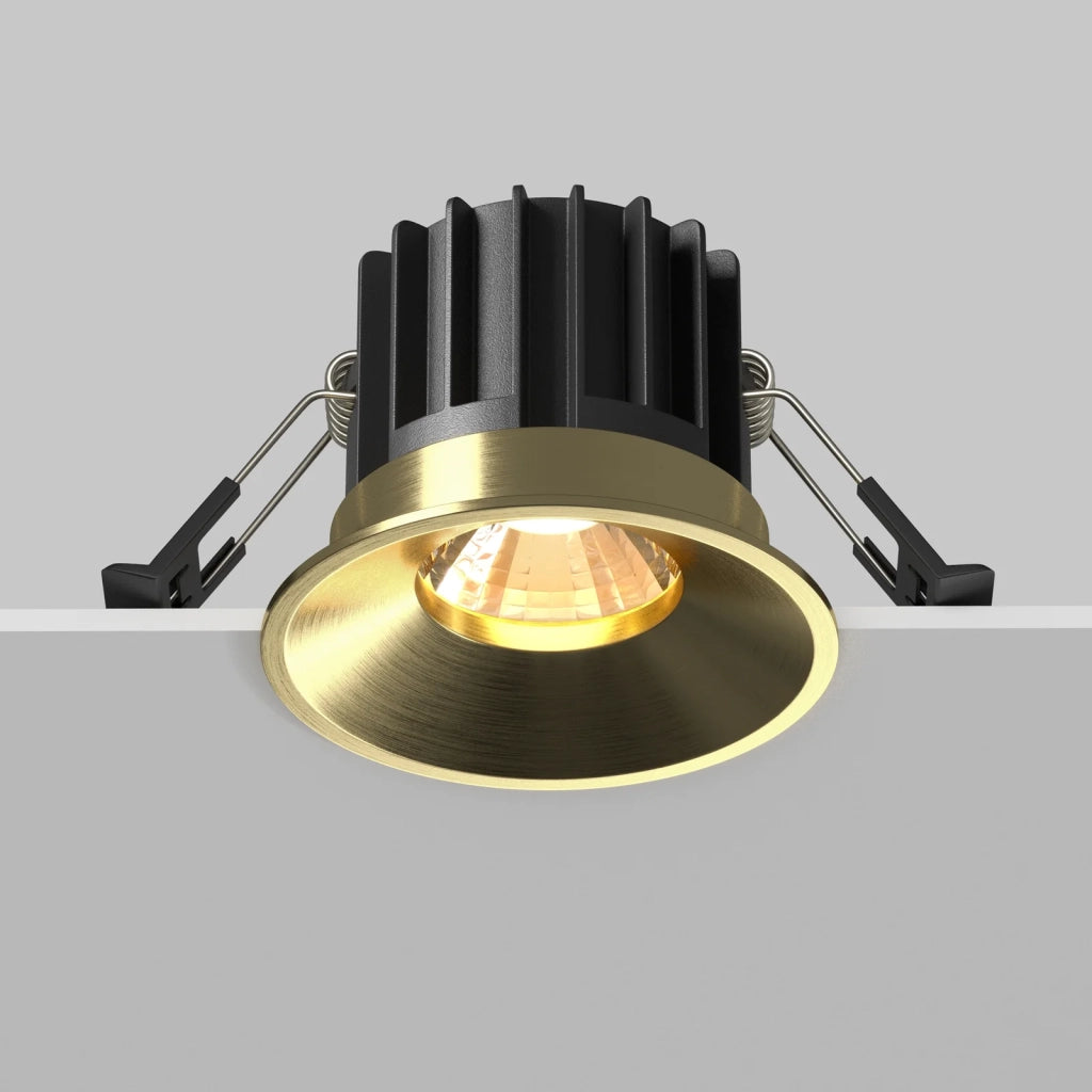 Maytoni Lampada da Incasso Round 1 luce LED integrato ottone alluminio