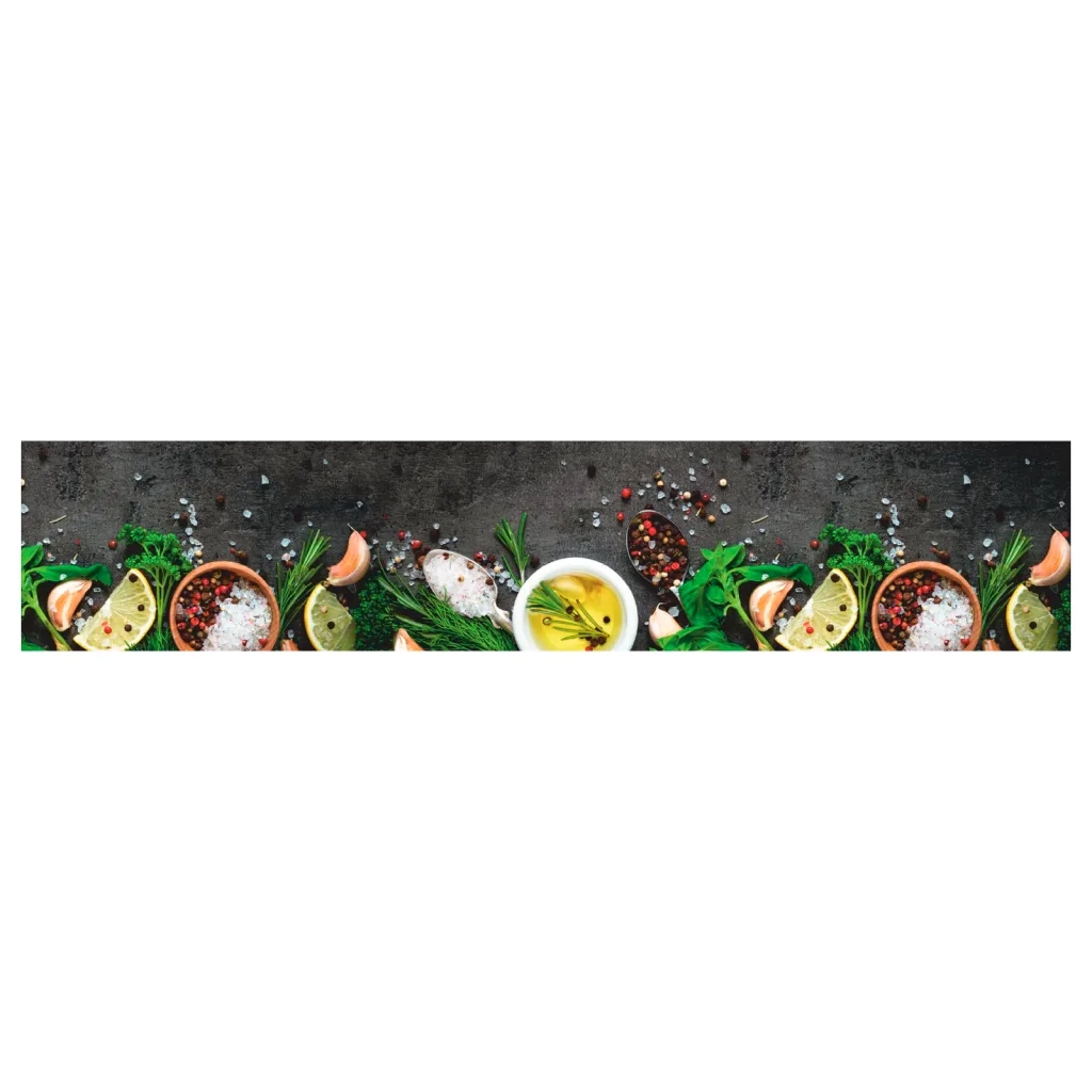 Tappeto del soggiorno | Tappeto da Cucina Lavabile Spezie 60x300 cm Velluto