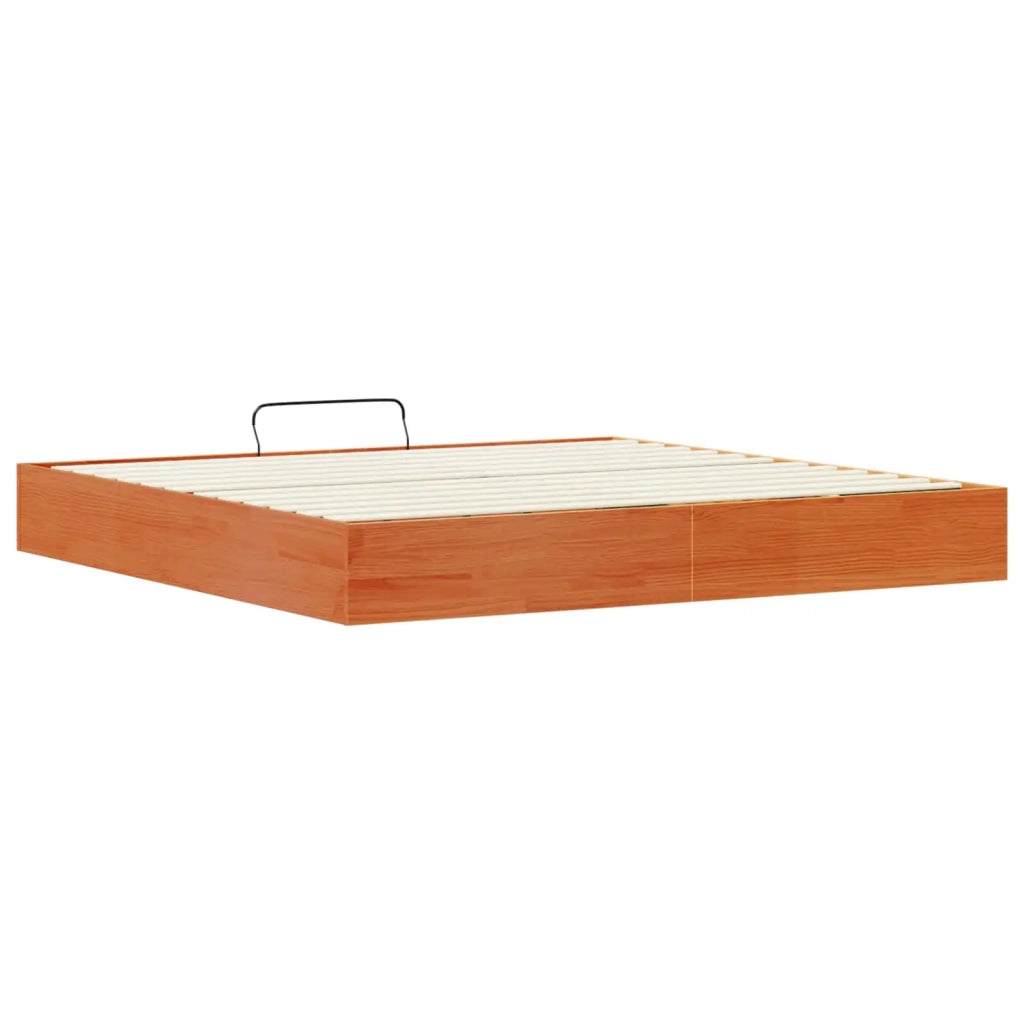 Telaio del Letto Ottomano con Ripostiglio Marrone Cera 3418800
