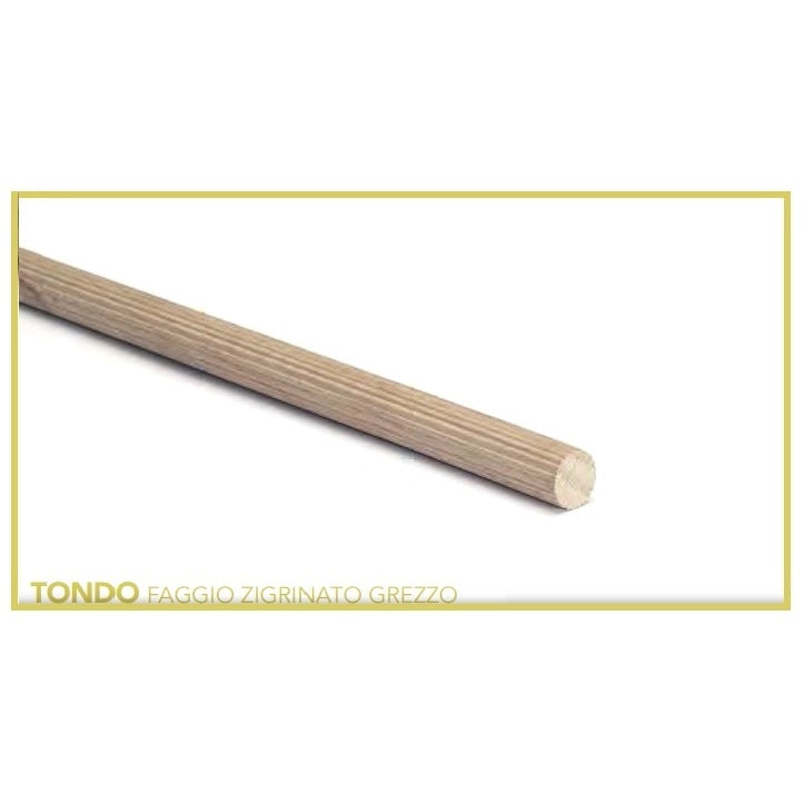 BASTONE ZIGRINATO D.1X100CM IN LEGNO DURO