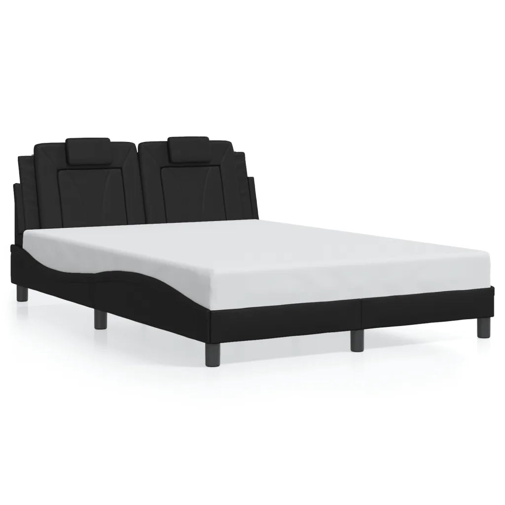 Giroletto Viana con LED senza Materasso Nero 140x190 cm 3214015