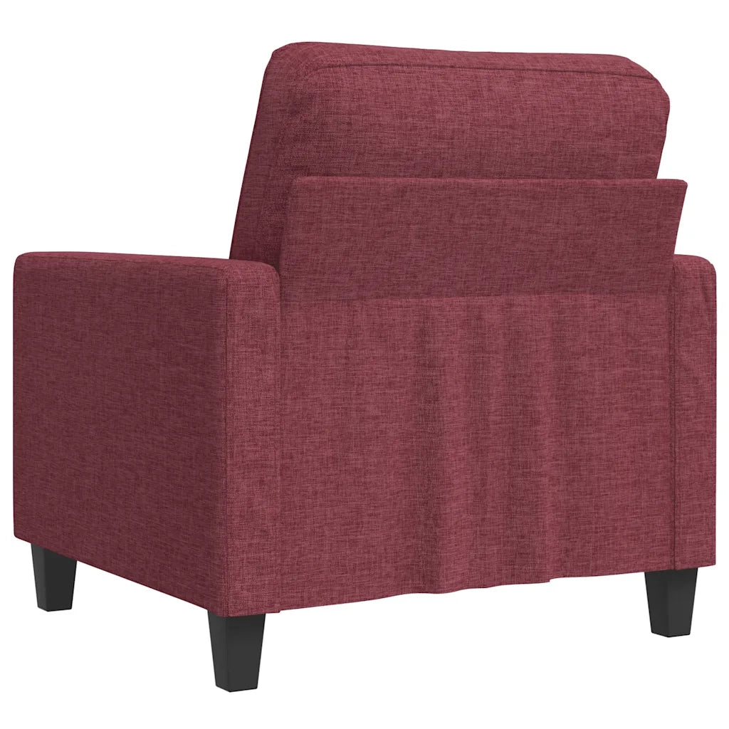 Poltrona | Sedia Relax Rosso Vino 60 cm in Tessuto