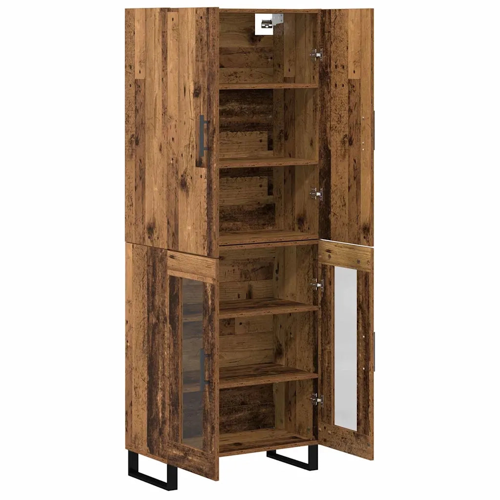 Credenza 2 pcs Legno vecchio 69,5 x 34 x 180 cm 3403198