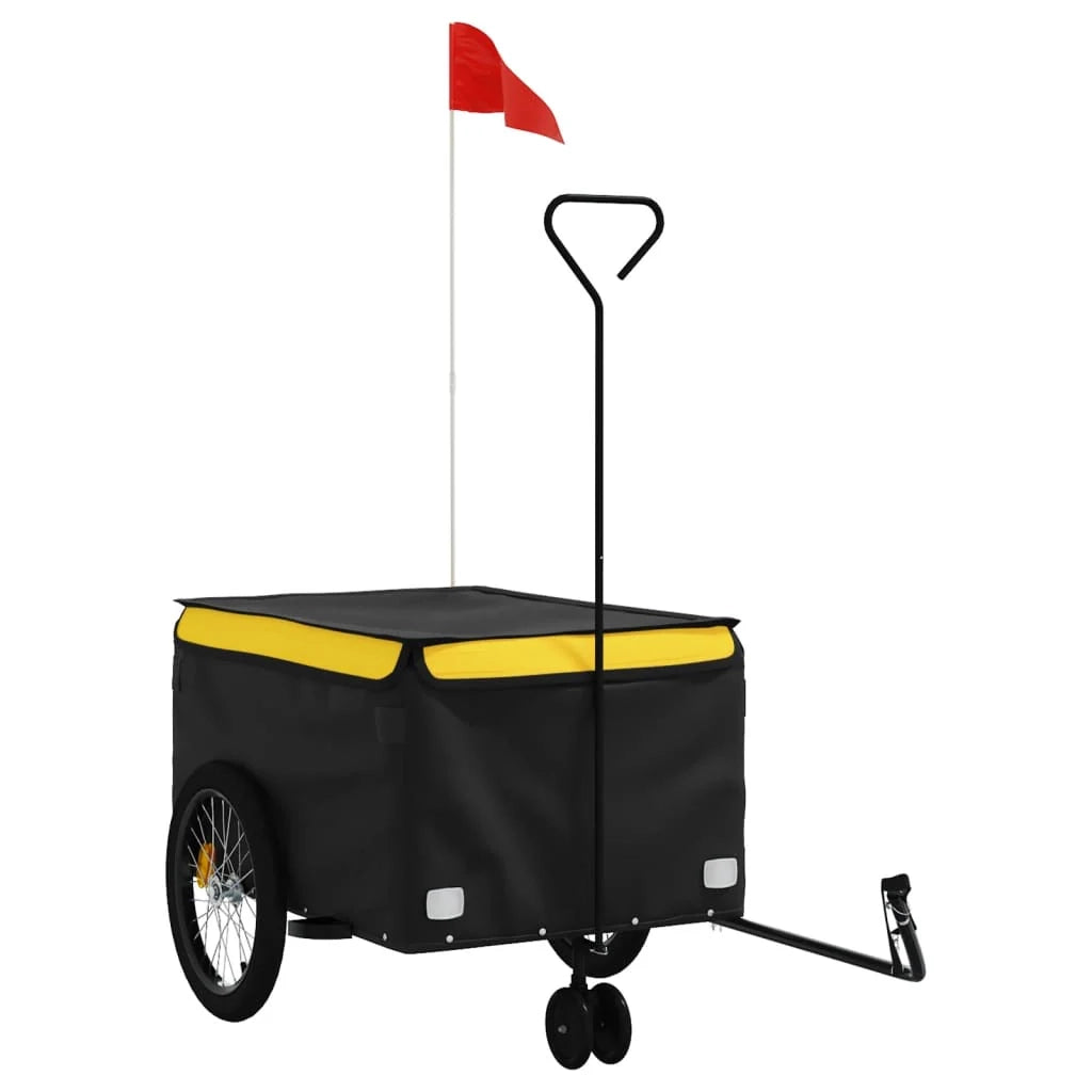 Rimorchio per trasporto biciclette 45 kg ferro giallo 02_0044145