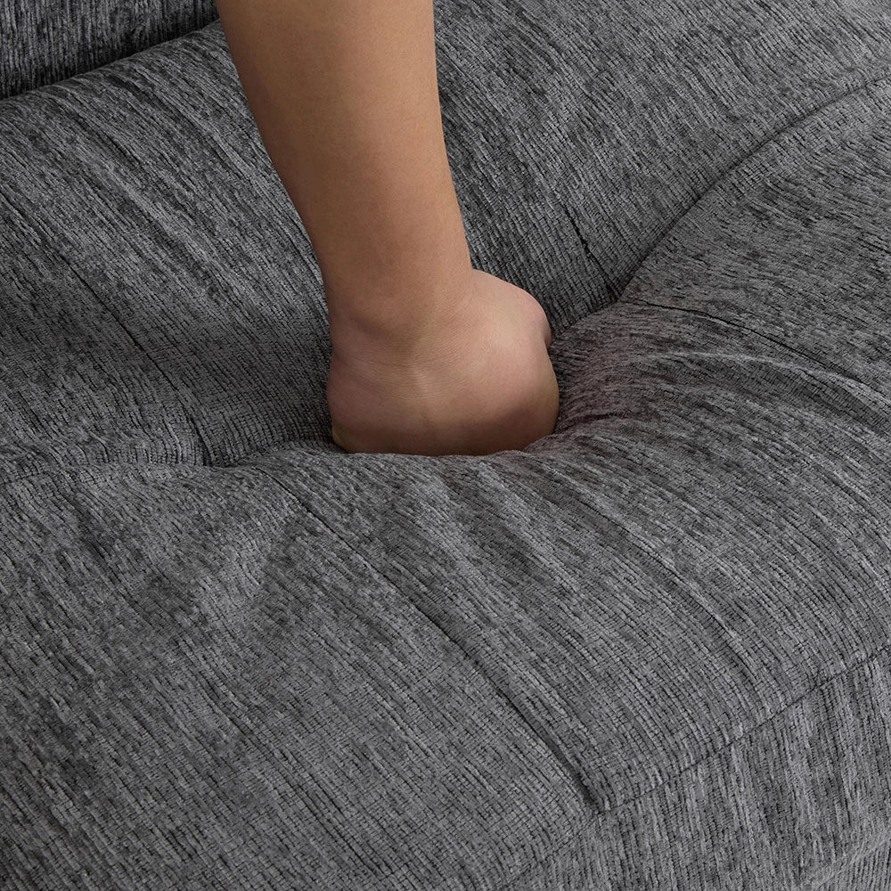 Divano 2 posti - Xylo - tessuto chenille con cuscini spessi design moderno
