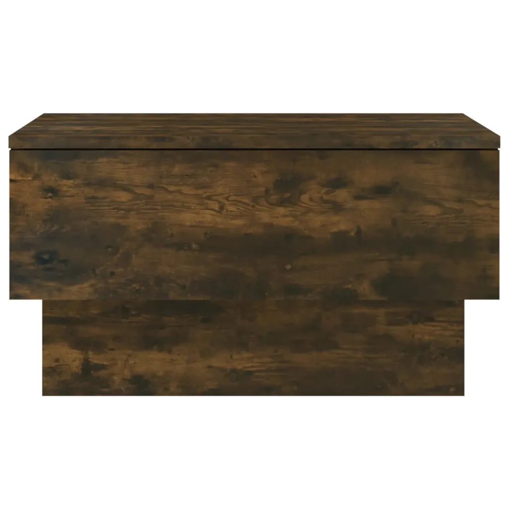Set di 2 Comodini | Armadio da Notte | Mobiletto da notte a Muro Rovere Fumo