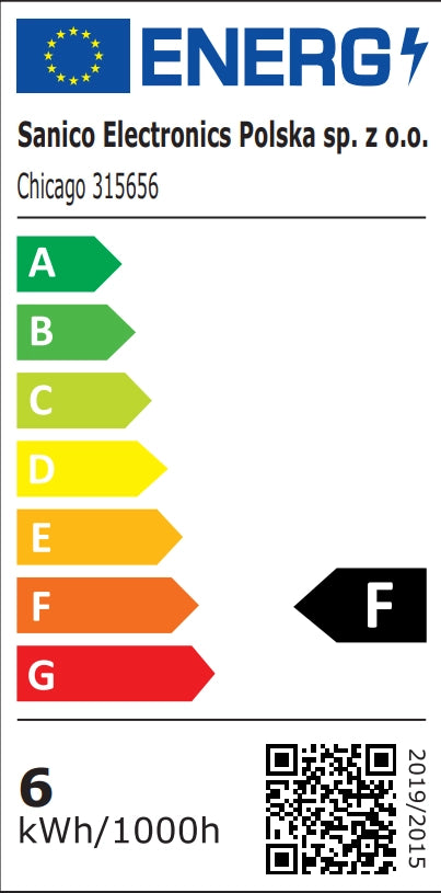 Applique esterno LED doppio quadrato nero Chicago Polux