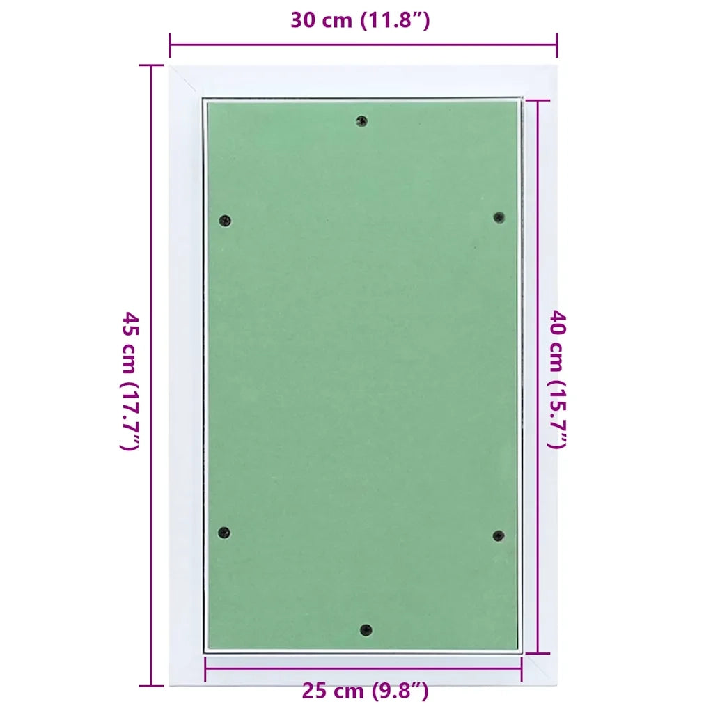 Pannello di Accesso Verde e Argento 30 x 45 cm 4018456