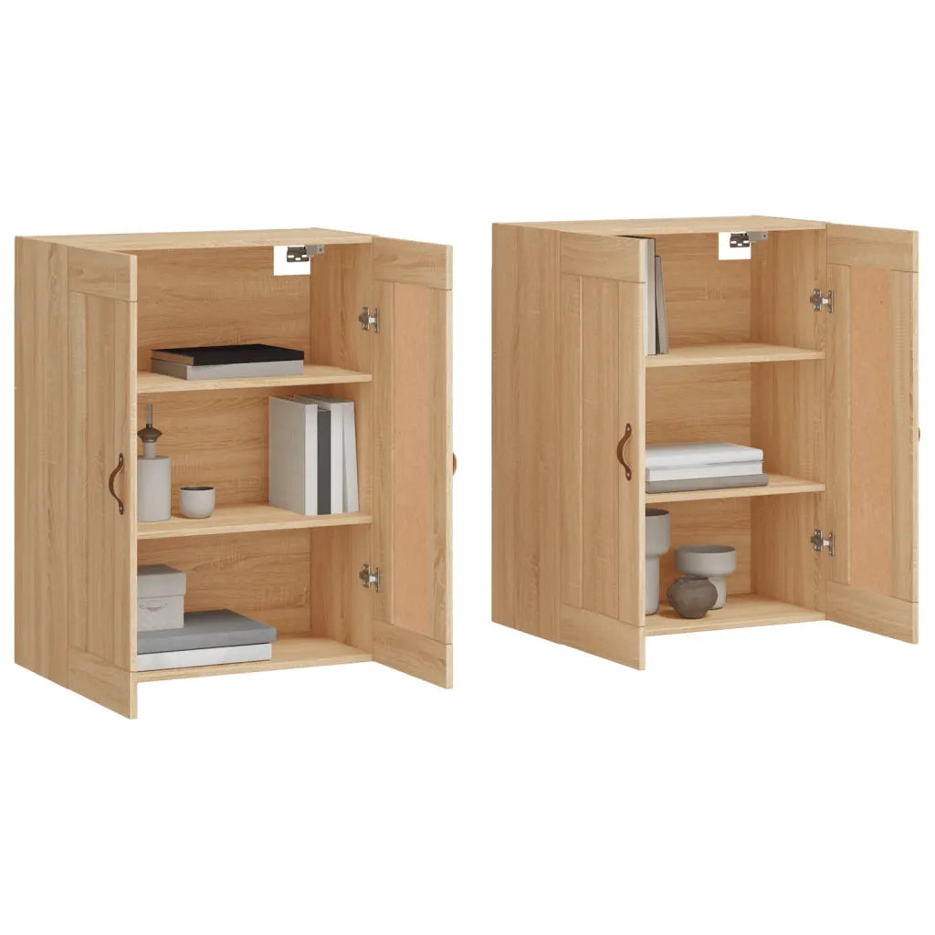 Armadietti a Parete 2 pz Rovere Sonoma in Legno Multistrato CFW6585110