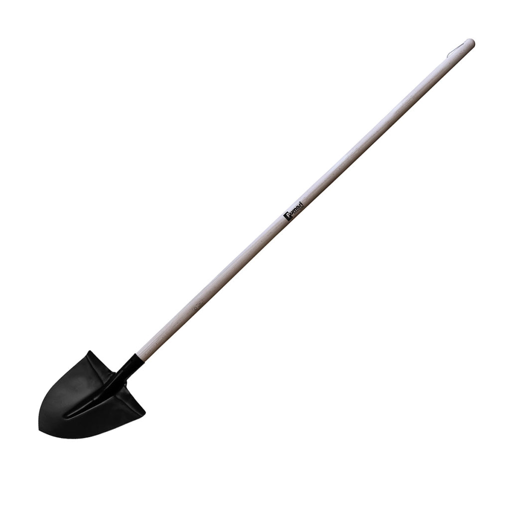 BADILE ACCIAIO TEMPERATO CON MANICO IN FAGGIO- 350 x 280 mm- FUMA- pezzi 1