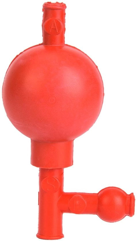 Rubber aspiratore per pipetta laboratoriale con 3 valvole