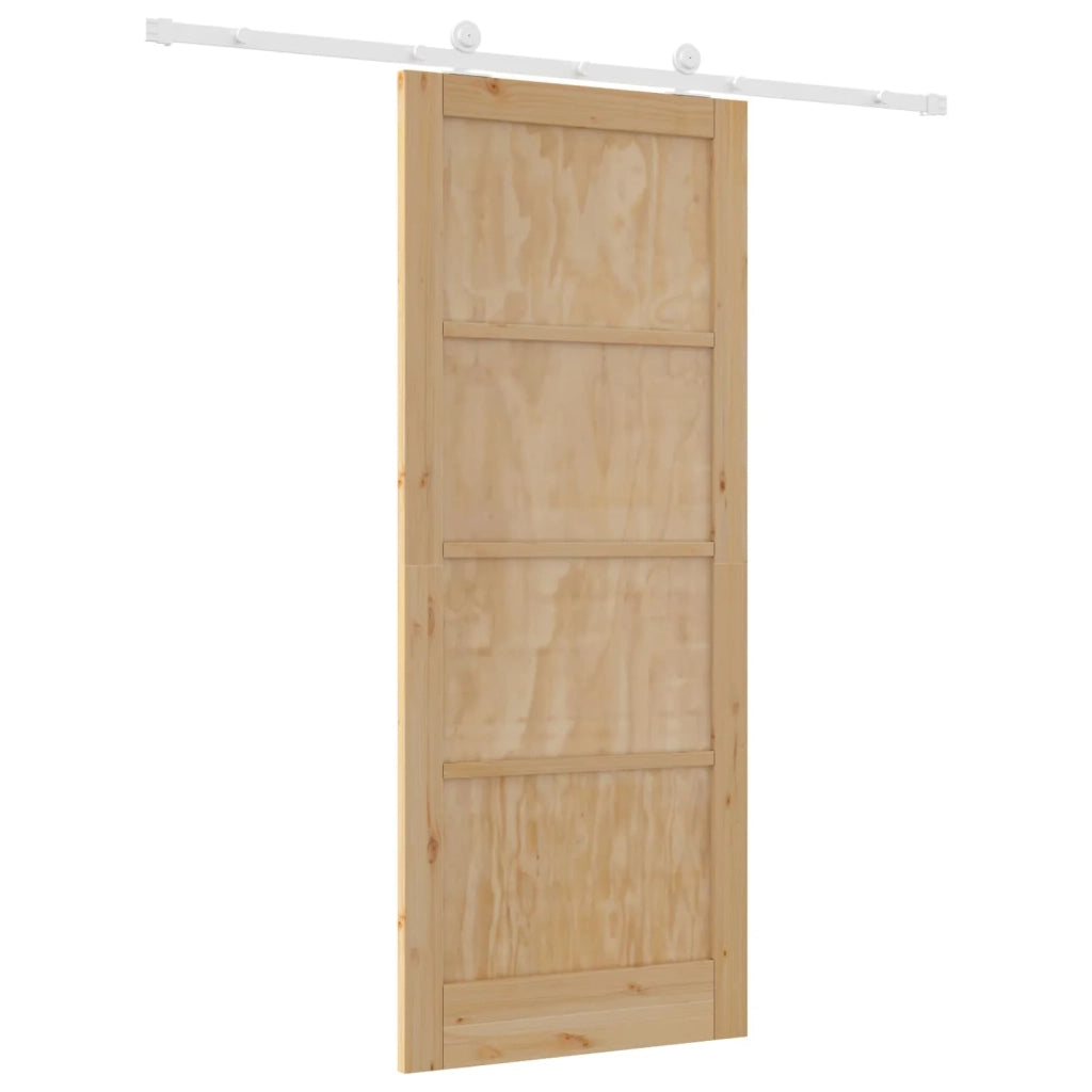 Porta scorrevole Naturale e Bianco 86 x 211 cm 3445484