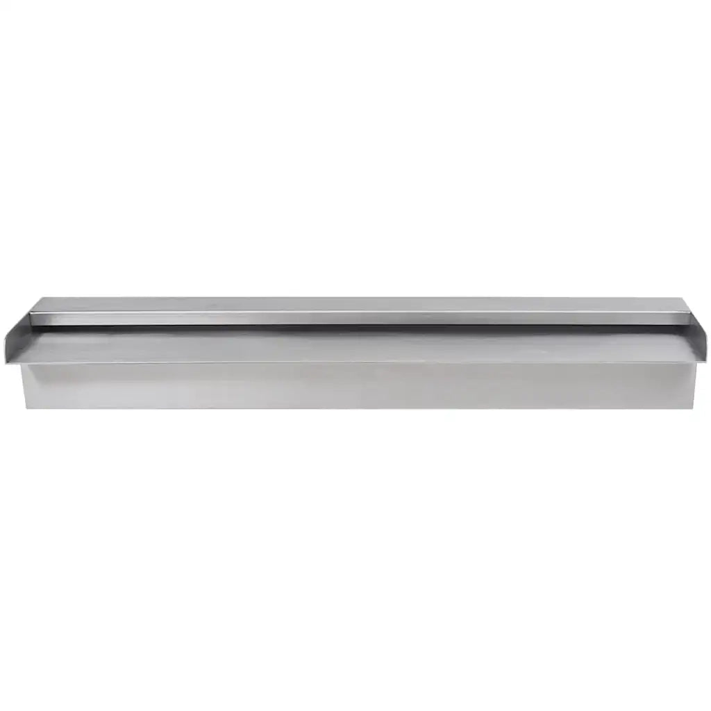 Fontana a Cascata per Giardino Rettangolare Acciaio Inox 60 cm 41667