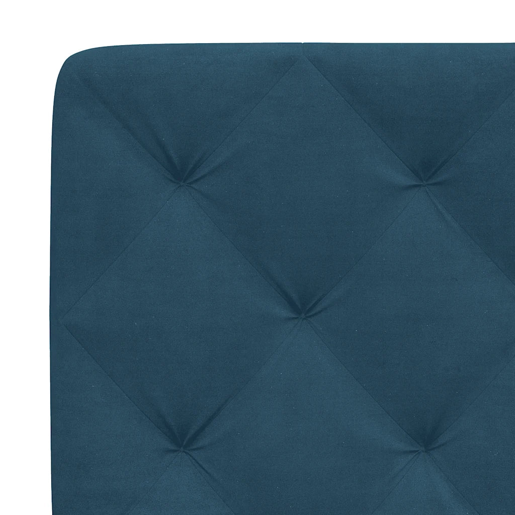 Letto con Materasso Blu 80x200 cm in Velluto