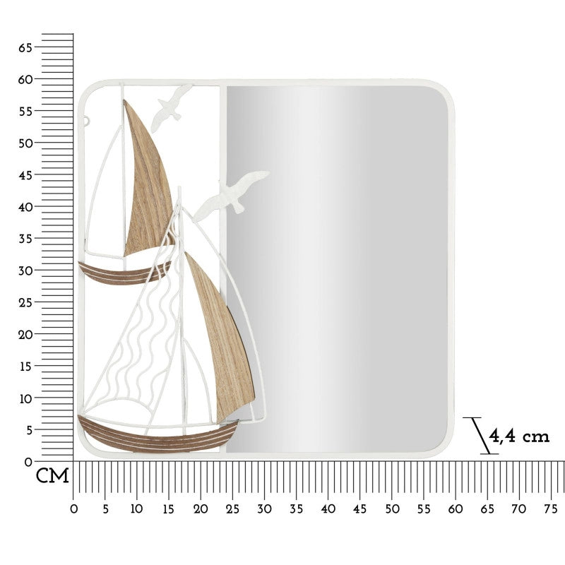 Specchio Da Muro Adriatic cm 60x4,4x60