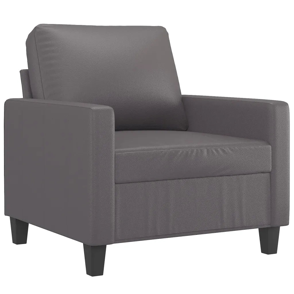 Poltrona Grigia 60 cm in Similpelle 359129