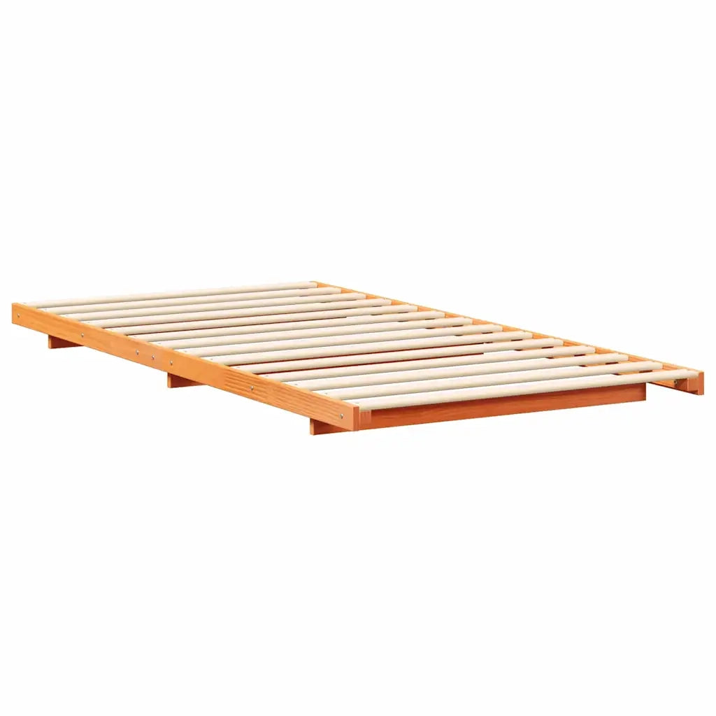 Struttura del letto Marrone cerato 100 x 210 cm Pino massello 873108